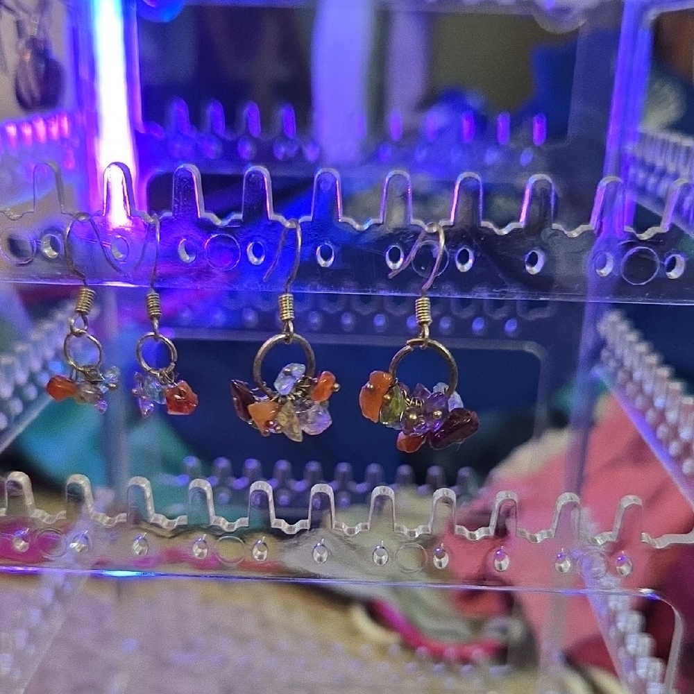 Crystal Earrings Set Of 2